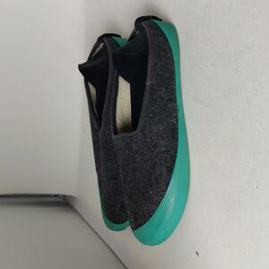 Mahabis Gray Turquoise detachable soles sz 40 8.5 - 9